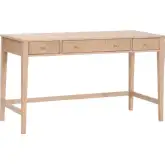 Highland Desk in Fluted Natural Oak Finish & Brass 5260.NAT-OAK